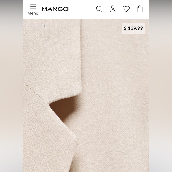 BNWT MANGO XS Linen Jacket - Picture 4 of 6